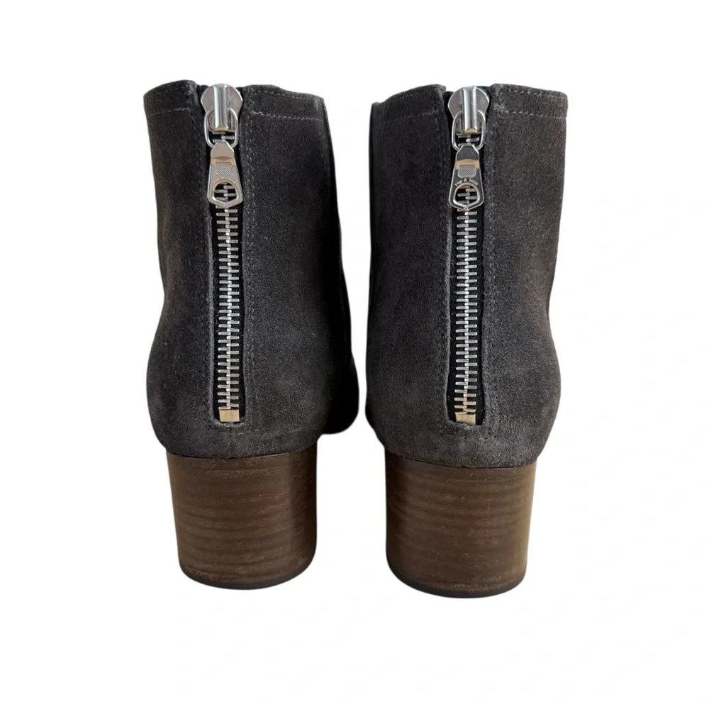 Rag & Bone Wesley Grey Suede Ankle Boots Booties Sz 36.5 6.5US